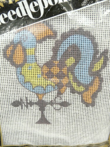 Vintage Sew-N-Tell Needlepoint Kit Rooster Weathervane NEW - Picture 3 of 10