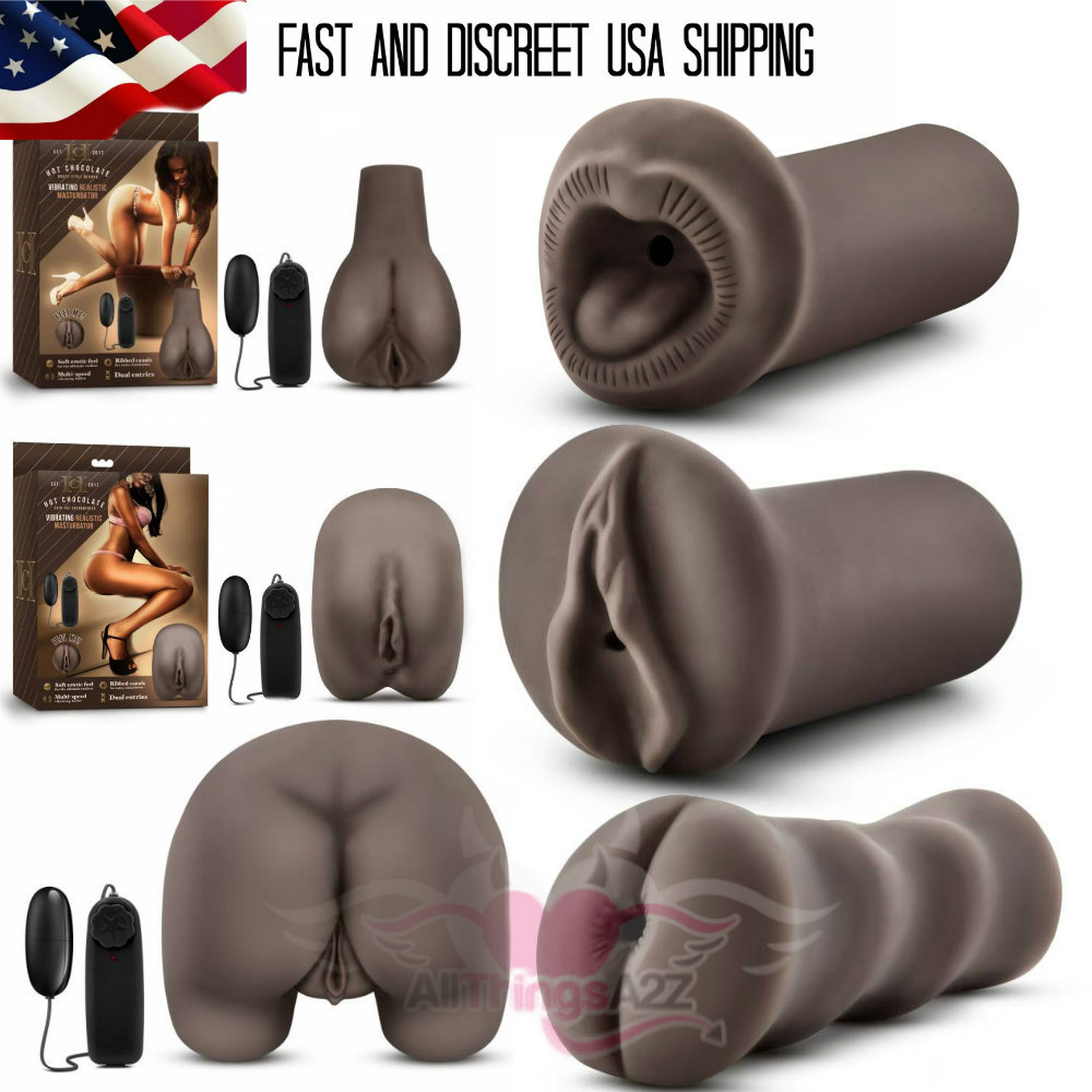 Black Realistic Vagina Pocket Pussy Stroker Male Masturbators Sex Toys for  Men | eBay
