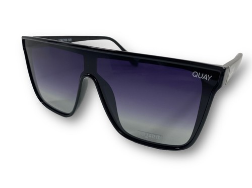 Quay Australia Medium Black/Black Fade Polarized Sunglasses Unisex Gradient New - Picture 7 of 10