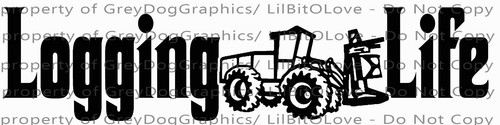Calcomanía de vinilo para leñador Logging Life Feller Buncher calcomanía madera calcomanía para vida coche - Imagen 23 de 24