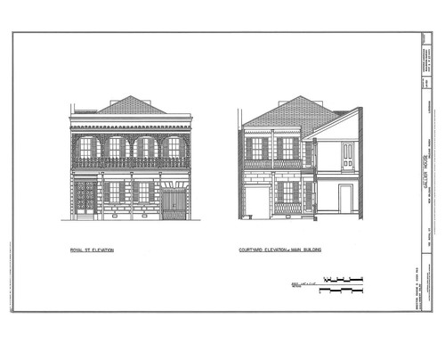 Gallier House Drawings, New Orleans - Architectural House Plans - Bild 3 von 5