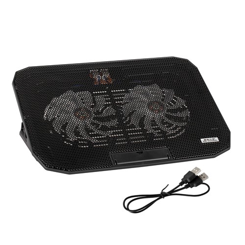10 to 15.6 inch Laptop Cooling Pad Speed Control 2 LED Fan Quiet Cooler Stand - Picture 12 of 12