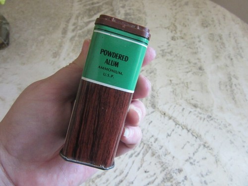 Vintage 1970's Crown Colony spice tin. POWDERED ALUM - Picture 5 of 6