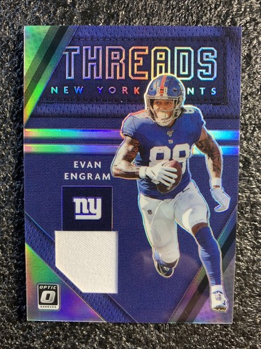 2020 Donruss Optic Football Threads Holo Prizm Evan Engram New York Giants - Picture 1 of 2