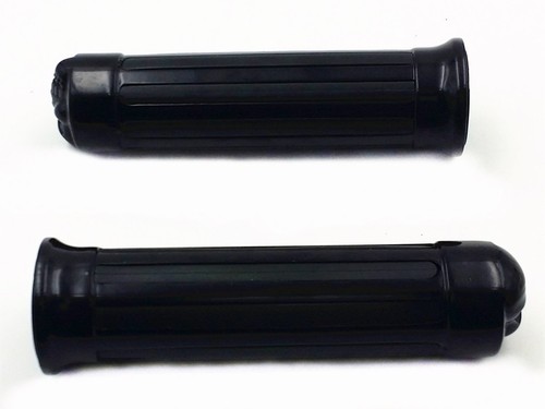 1" Black Motorbike SKULL Handlebar HAND GRIPS For Yamaha Suzuki Cruiser Custom - Picture 4 of 6