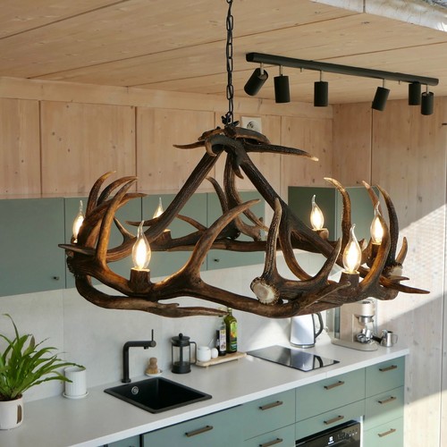 Round Antler Chandelier - Picture 1 of 13