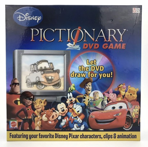 DISNEY Pictionary DVD Mattel Game Pixar Brand New SEALED - Picture 1 of 4