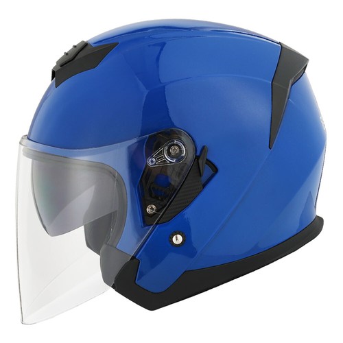 1STORM MOTORCYCLE OPEN FACE HELMET 3/4 SCOOTER BIKE BOOSTER DOUBLE/DUAL LENS DOT - Bild 4 von 8