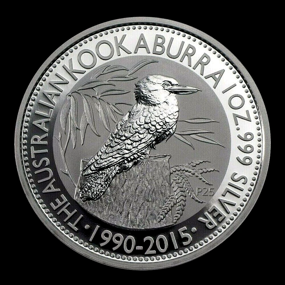 Australian Kookaburra 1 oz Precious Metal Content per Unit 2015