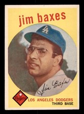 1959 Topps Baseball #547 Jim Baxes VG/EX *d2