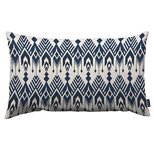 Navy Blue Aztec Throw Pillow Cover Seamless 12" x 20" Throwpillowcoversa105 - Bild 1 von 6