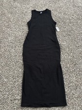 Old Navy Maternity Maxi Pencil Dress Black Jack Black XS NWT