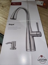 Pfister Raya Kitchen Faucet Pullout Stainless Steel w/Soap Dispenser F-529-7RYS