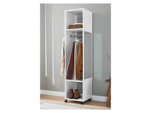 LIVARNO home Garderobenschrank mit Spiegel mattweiß In modernem Design NEU OVP - Bild 1 von 6