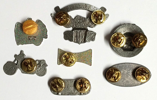 Motorcycle Skull Eagle Harley Fat Boy Insignia Lapel Pin Lot (7 Different) a - Picture 6 of 6