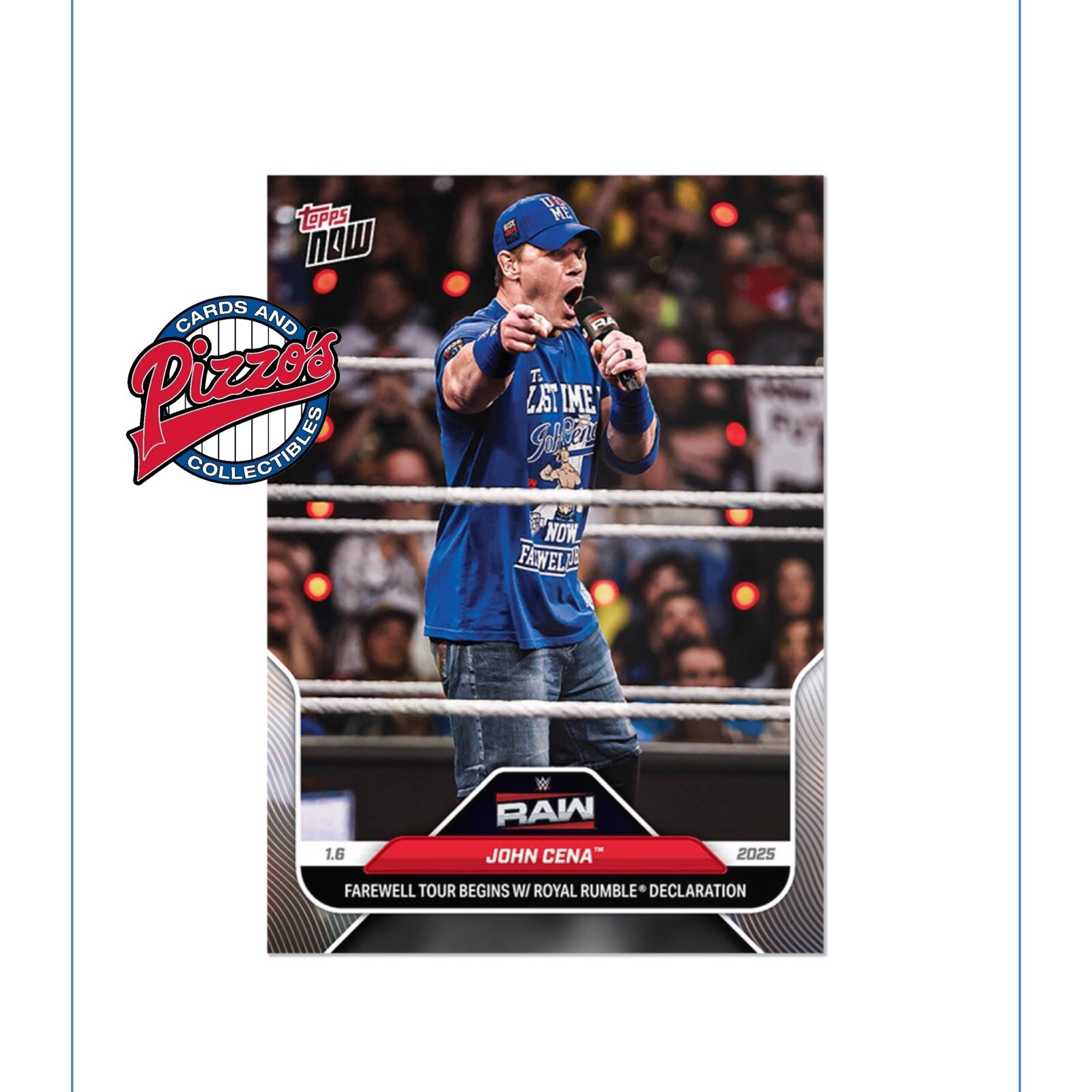 John Cena Royal Rumble Declaration 2025 WWE Topps NOW Card 4 In Hand