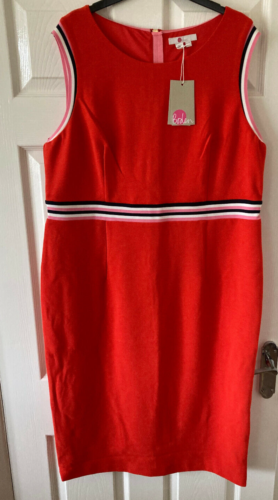 BODEN Zada ottoman dress size 20 reg red colour J0439 B16 A -- - Picture 5 of 7