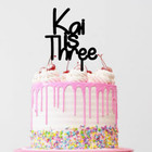 Personalised Wooden Birthday Cake Topper*Birthday, Anniversary, Engagement 