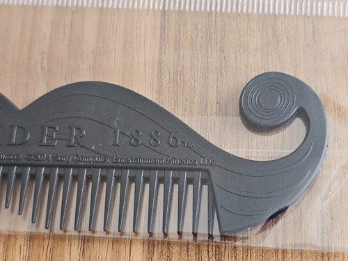 The Order 1886 Game Moustache Comb Promotional Playstation 2014 Promo Item RARE - Picture 2 of 4