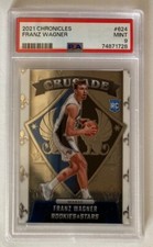 2021 Panini Chronicles Basketball Franz Wagner Rookie Card #624 PSA Mint 9