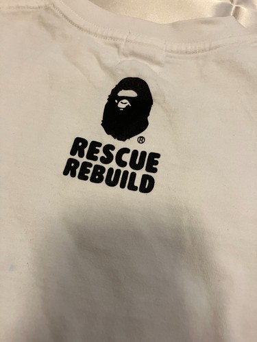 A Bathing Ape Bape kids short sleeve T-Shirt 90 approx. 24M 2T White Japan Play - Picture 17 of 23