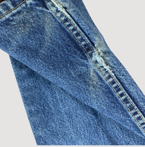Levis 550 Jeans Mens 32x33 Blue Straight Relaxed Faded Whiskers USA Y2K Workwear - Picture 4 of 14