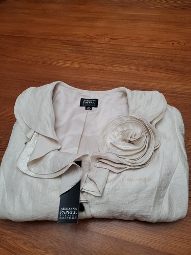 Adrianna Papell Evening Essentials Evening Jacket Size 14w - Picture 15 of 15