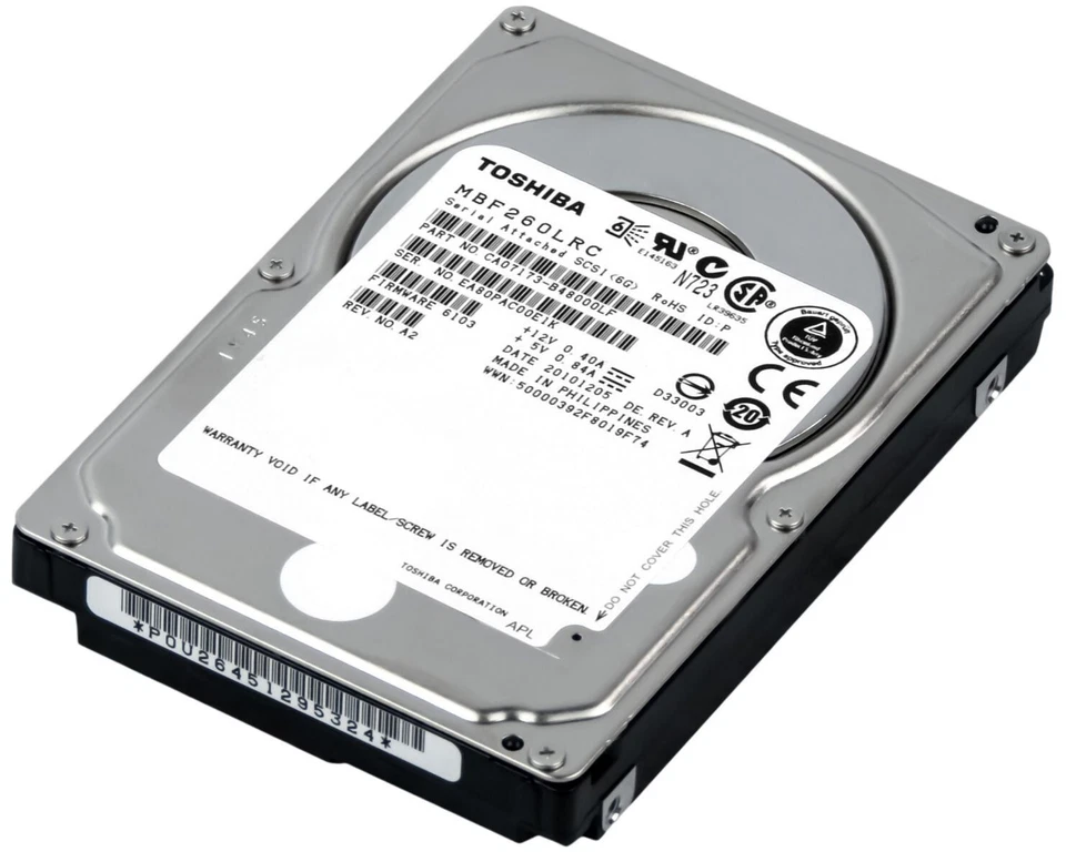Hard Drive Toshiba MBF260LRC 600GB 10000RPM 16MB Cache SAS-2 2.5" - Image 3 of 3