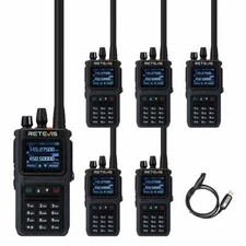 Retevis C1 Dual Band 5W IP67 Noise Reduction Walkie Talkie Two Way Radio 6Pack