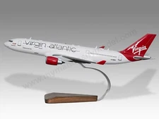 Airbus A330-200 Virgin Atlantic Desk Wood Airplane New Model Large Scale 1/144
