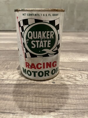 Vintage Quaker State Racing Motor Oil Can | eBay