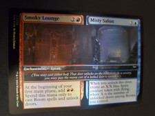 1x Smoky Lounge   Misty Salon - Foil NM-Mint, English Duskmourn MTG DSK