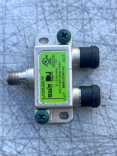 DIRECTV SPLITTER SWM 2-WAY GREEN LABEL 2-2150 MHZ MSPLIT2R1-03 - Picture 1 of 5