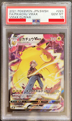 Pokemon Cards - PSA 10 Pikachu VMAX CSR 223/184 VMAX Climax GEM