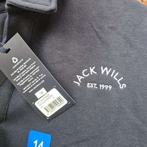 Brand New JACK WILLS Womans Open Neck Sweatshirt - SIZE 14 - Picture 3 of 4