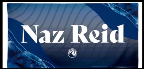 Minnesota Timberwolves Naz Reid Beach Towel 30" x 60" WinCraft NWT SGA New