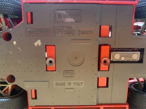 BURAGO FERRARI F40 #1 1987 SANS BOITE 1/18 A7 - Imagen 5 de 5