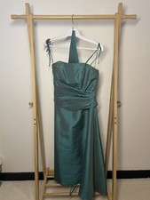 Women’s Corset Mini Prom Dress In Jade Size 10 with gem detailing