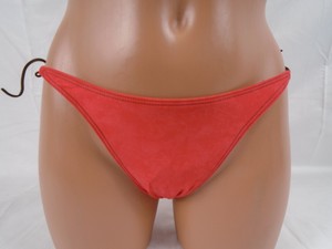 bright red bikini bottoms