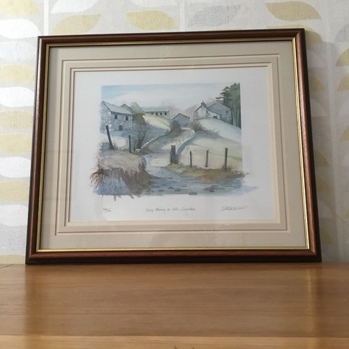 Geoffrey Cowton Framed Limited Edition Print Spring Morning Keld Swaledale