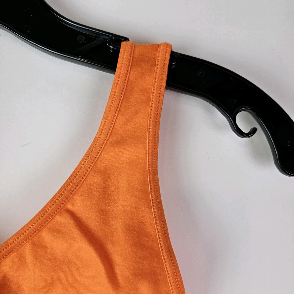Sujetador Rhonda Shear Sin Costuras Original Ahh Comfort Nuevo Sin Etiquetas Pequeño Inalámbrico Naranja Foto 2 de 4