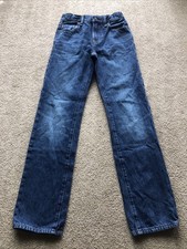 Gap Denim Boys 14 Slim Jeans 90s Original Straight Leg Dark Wash Elastic Waist