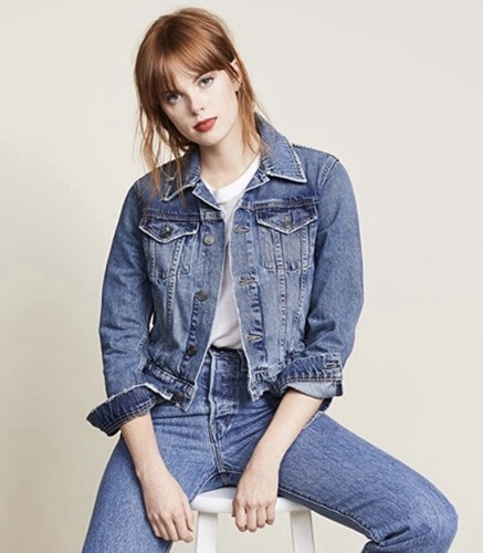 $328 Current / Elliot “The Baby Trucker” - Rig - Cropped Denim Jean Jacket 0 XS - Picture 2 of 18