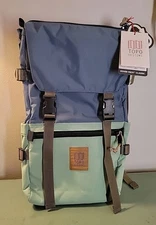 NWT Topo Designs Rover Pack Classic  Backpack  Stone Blue / Ash Green 20L