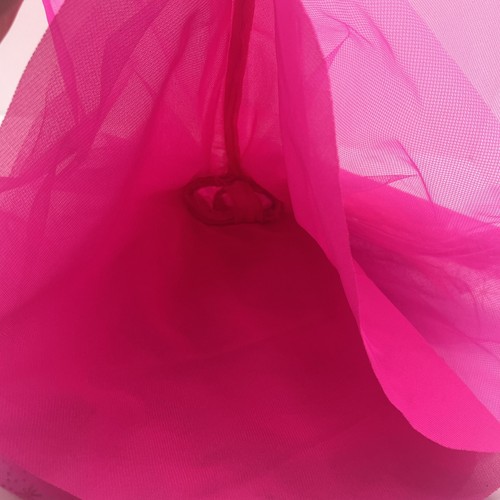Vintage 1990 Happy Holidays Barbie Hot Pink Ballkleid Kleid Silver Sparkle - Bild 5 von 7