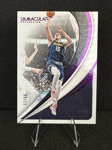 Nikola Jokic #77 Purple 09/11  2023-24 Panini Immaculate Collection Nuggets