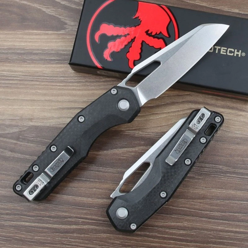 Msi Ram Lok Carbon Fiber Large Safe Axis Lock Pocket Folding Tactical EDC Knife - Image 3 of 4