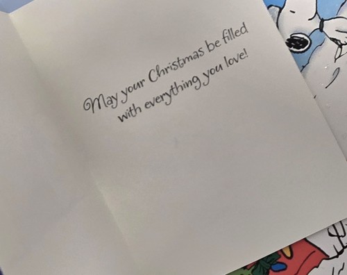 Vintage Peanuts 24 Wert verschiedene Weihnachtskarten Snoopy Woodstock Punze  - Bild 5 von 12