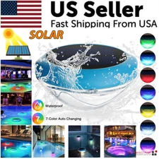 Floating Solar Pool Lights RGB Color Changing Dusk to Dawn Waterproof Decor