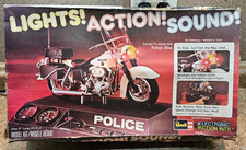 1978 REVELL Harley Davidson Police Bike Motorcycle LIGHTS ACTION SOUND-For Parts